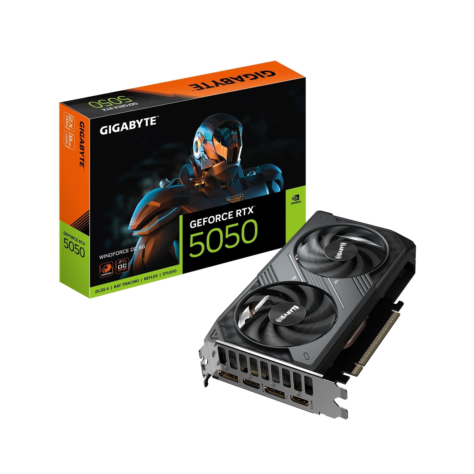 Gigabyte RTX 5050 WINDFORCE OC 8GB GDDR6 Graphics Card Gigabyte RTX 5050 WINDFORCE OC 8GB GDDR6 Graphics Card